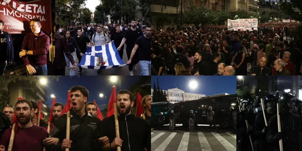 Πολυτεχνείο: Στην πρεσβεία των ΗΠΑ η πορεία -Περίπου 25.000 άτομα συμμετέχουν, κλειστοί δρόμοι και μετρό