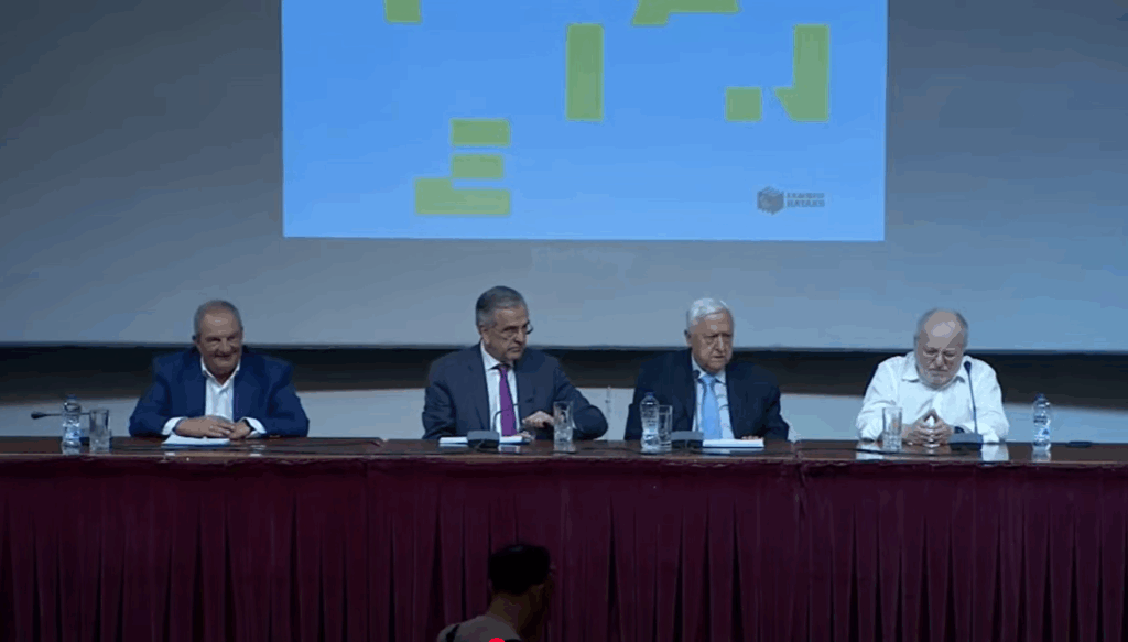 Ο Σταύρος Λυγερός εστιάζει στις γεωπολιτικές προκλήσεις και την εθνική στρατηγική. Το έργο του, με σαφή κριτική στις χρόνιες παθογένειες, έφερε στο ίδιο τραπέζι πρόσωπα με βαρύνουσα σημασία