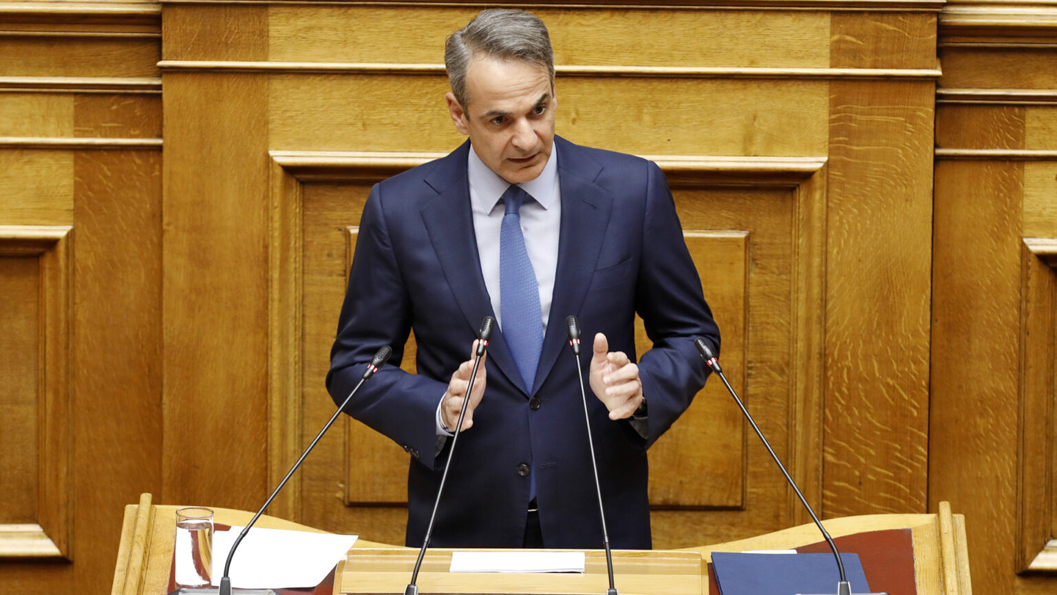 Live: Η ομιλία του Κυριάκου Μητσοτάκη στην Κ.Ο. της Νέας Δημοκρατίας